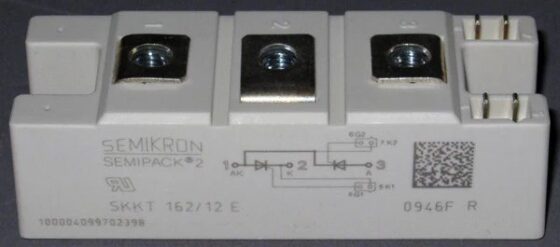 Semikron 160A1200V Scr Mdule SKKT162/12E — SEMIKRON