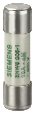 Siemens 3NW8002-1 Cylindrical Fuse 2A — SIEMENS
