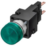 Siemens 3SB2224-6BG06 Indicator Light, 16 Mm, Round, Plastic, White, Lampholder W2 X 4.6 D