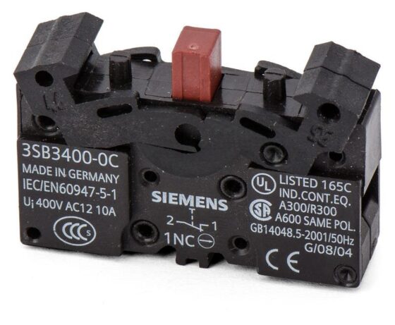 Siemens 3SB3400-0C Contact Block Element — SIEMENS