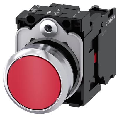 Siemens 3SU1150-0AB20-1CA0 Push Button — SIEMENS