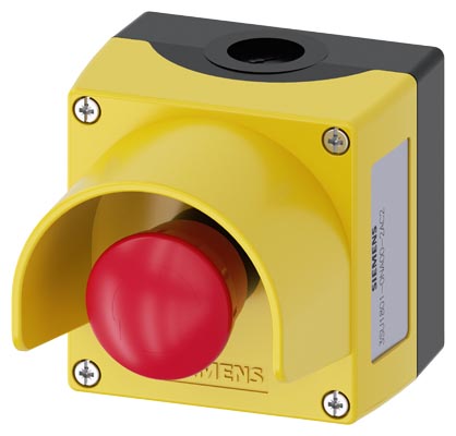 Siemens 3SU1801-0NA00-2AC2 Twist Release Emergence Stop Btn — SIEMENS