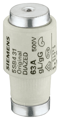 Siemens 5SB4111 Fuse Diazed — SIEMENS
