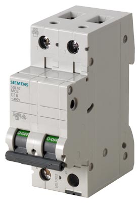 Siemens 5SL62207RC 20A DP MCB — SIEMENS