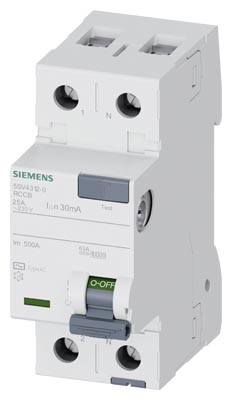 Siemens 5SV43120 Residual Current Circuit Breaker — SIEMENS