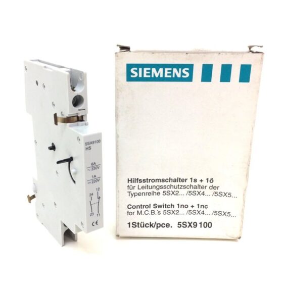 Siemens 5SX9100 Switch, Control Switch, , _X000D_ — SIEMENS