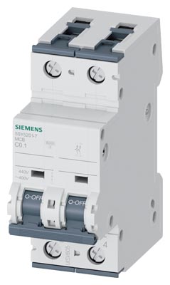 Siemens 5SY5201-7 Circuit Breaker Currsens DC 440VAC 400V — SIEMENS