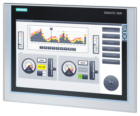 Siemens 6AV2124-0MC01-0AX0 HMI TP with Programming — SIEMENS