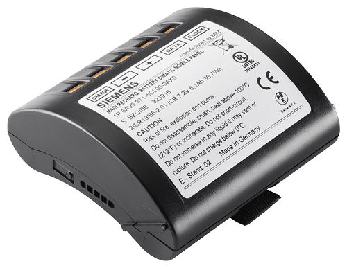 Siemens 6AV6671-5CL00-0AX1 Main Battery Mobile Panel Iwlan, Rechargeable, 7.2VD — SIEMENS