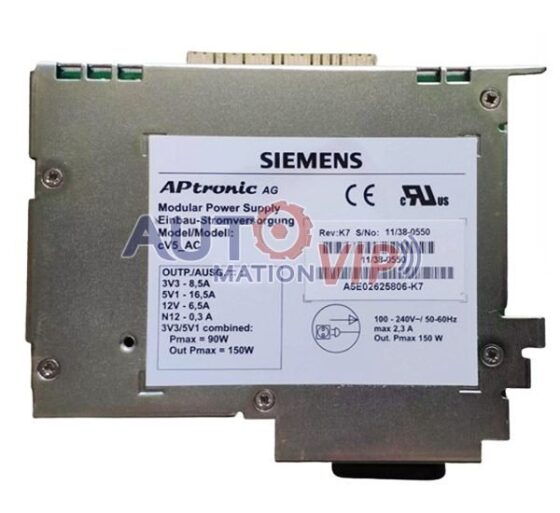 Siemens A5E02625806-K7 Modular Power Supply — SIEMENS