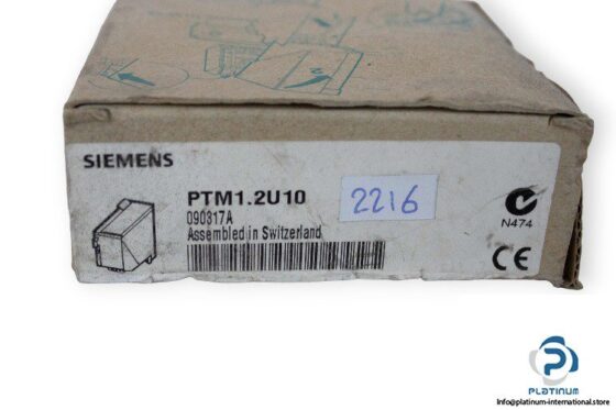 Siemens PTM1.2U10 Measured Value Input Base — SIEMENS