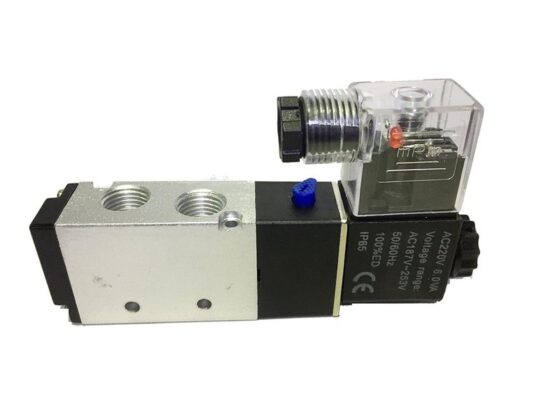 Single Coil Solenoid Valve 5/2, 1/4 220V Single Coil