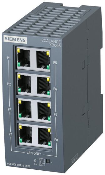 XB008 Scalance Unmanaged Industrial Ethernet 6GK5008BA101AB2