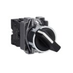 XB2BD21C – Schneider Electric Complete selector switch, Easy Harmony XB2, metal, black, 22mm, 2 positions, stay put, 1NO