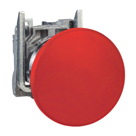 XB4BC42 – Schneider Electric Push button, Harmony XB4, complete pushbutton Ø22 mm, 1 NC, spring return — SCHNEIDER