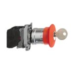 XB4BS142 – Schneider Electric Complete emergency switching off push button, Harmony XB4, Red Ø 40 stop, Ø22 mm latching key…