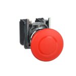 XB4BT845 – Schneider Electric Emergency stop switching off, metal, red mushroom, Ø40, Ø22, trigger latching push-pull, 1 NO…