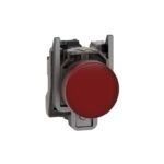 XB4BVM4 – Schneider Electric Pilot light, metal, red, Ø22, plain lens with integral LED, 230…240 VAC