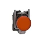 XB4BVM5 – Schneider Electric Pilot light, metal, orange, Ø22, plain lens with integral LED, 230…240 VAC