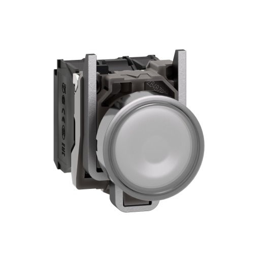 XB4BW31B5 – Schneider Electric Harmony XB4, Illuminated push button, metal, flush, white, Ø22, spring return, 24 V AC/DC, 1… — SCHNEIDER