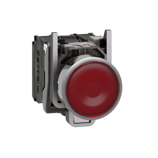 XB4BW34G5 – Schneider Electric Harmony XB4, Illuminated push button, metal, flush, red, Ø22, spring return, 110…120 V AC… — SCHNEIDER