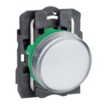 XB5AVG1 – Schneider Electric Pilot light, plastic, white, Ø22, plain lens with integral LED, 110…120 V AC