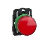 XB5AVG4 – Schneider Electric Pilot light, plastic, red, Ø22, plain lens with integral LED, 110…120 V AC