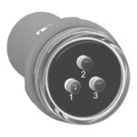 XB5EV57K4 – Schneider Electric 400 VAC – 3 phases voltage indicator pilot light with 3 LED red, green, yellow