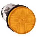 XB7EV08BP – Schneider Electric Monolithic pilot light, plastic, orange, Ø22, integral LED, 24 V AC/DC