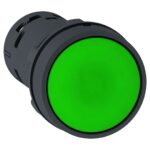 XB7NA31 – Schneider Electric Monolithic push button, plastic, green, Ø22, spring return, unmarked, 1 NO