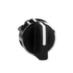 ZB4BD2 – Schneider Electric black selector switch head Ø22 2-position stay put