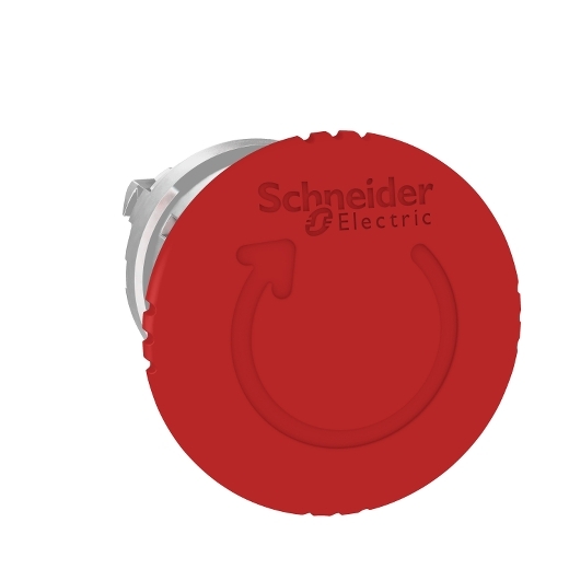 ZB4BS844 – Schneider Electric red Ø40 Emergency stop,switching off head Ø22 trigger and latching turn release — SCHNEIDER