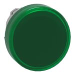 ZB4BV033 – Schneider Electric green pilot light head Ø22 with plain lens for integral LED