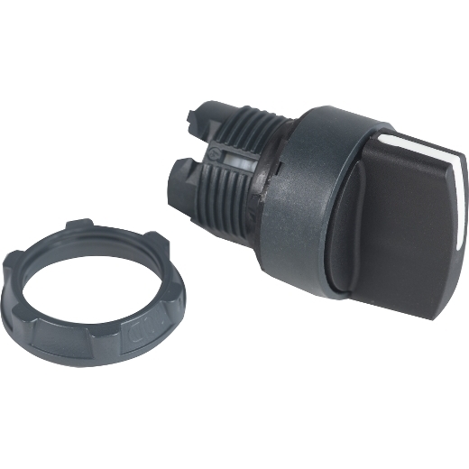 ZB5AD2 – Schneider Electric black selector switch head Ø22 2-position stay put — SCHNEIDER