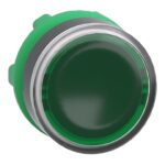 ZB5AW333 – Schneider Electric green flush illuminated pushbutton head Ø22 spring return for integral LED