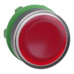 ZB5AW343 – Schneider Electric red flush illuminated pushbutton head Ø22 spring return for integral LED