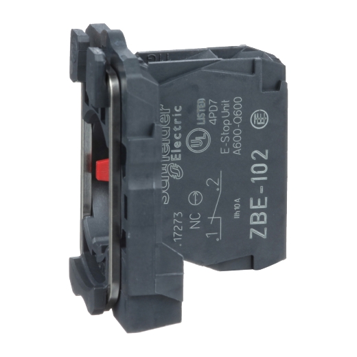 ZB5AZ102 – Schneider Electric single contact block with body/fixing collar 1NC screw clamp terminal — SCHNEIDER