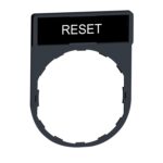 ZBY2322 22MM Pushbutton Legend -reset