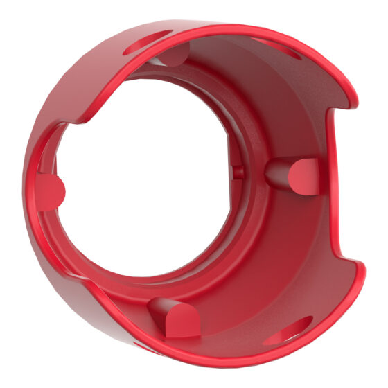 ZBZ1604 Red Metal Padlockable Guard for ¨40 Mushroom Head